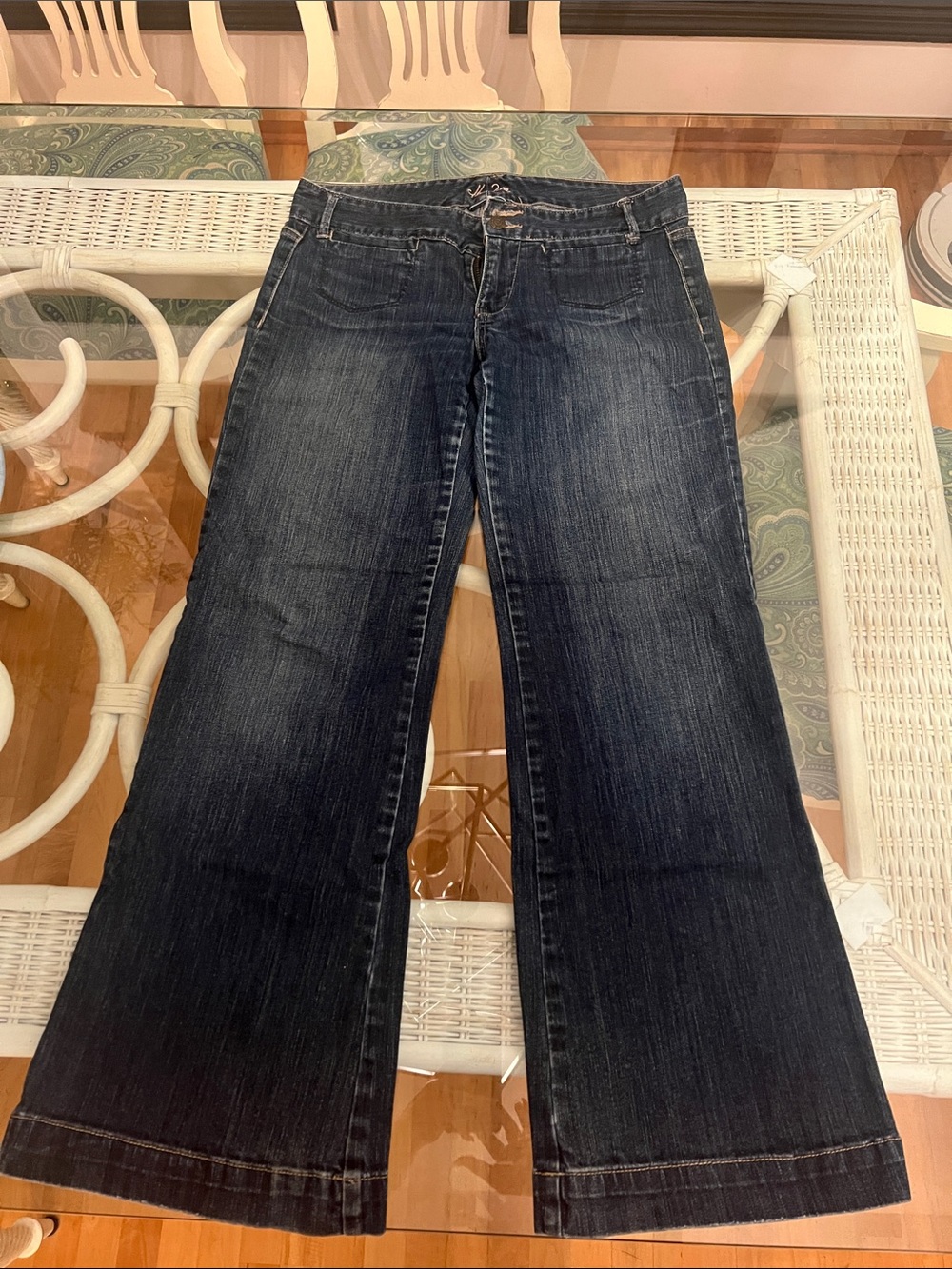 Old Navy The Diva Dark Blue Wide Leg Jeans